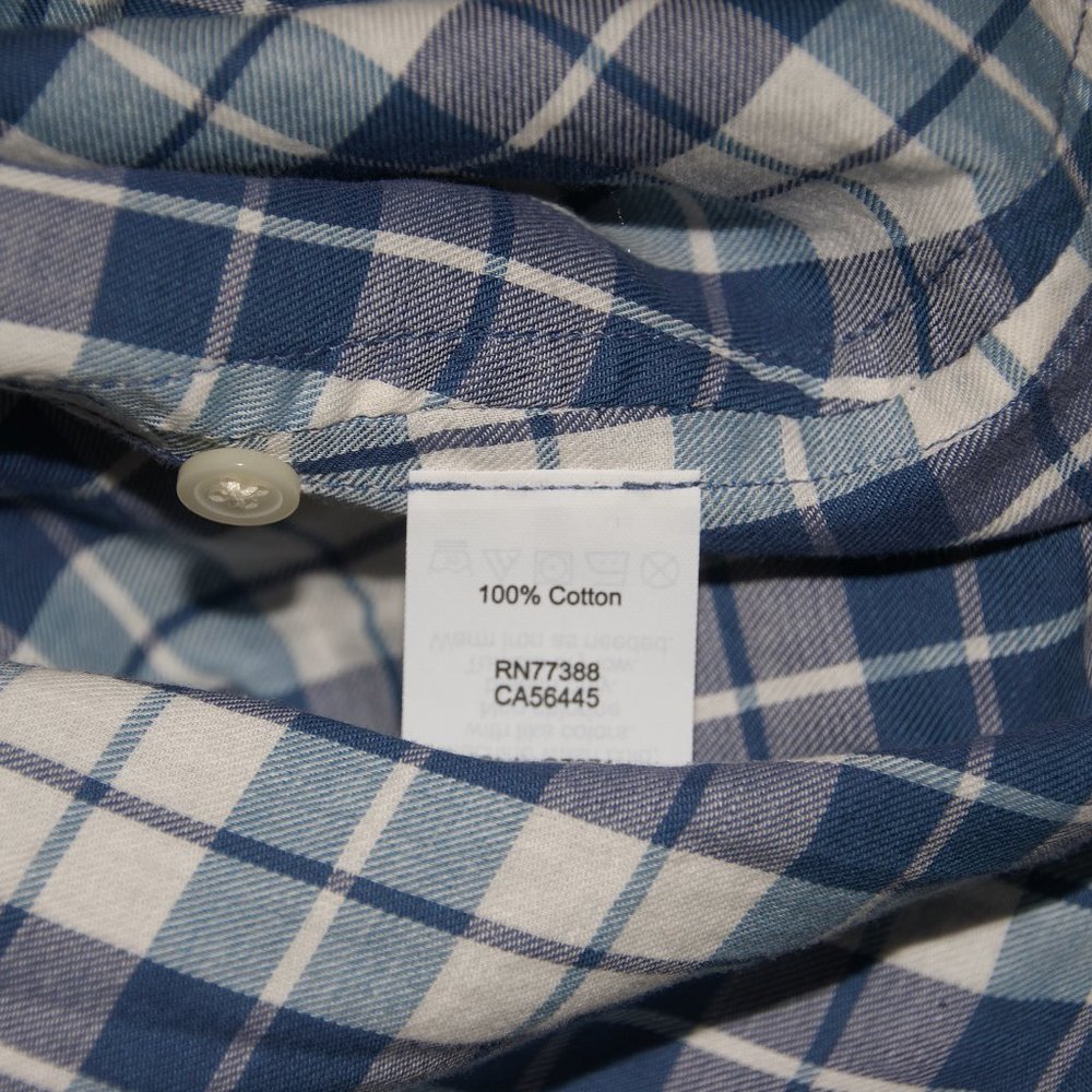 New MADEWELL Linus Plaid Central Open-Back Shirt M - Picture 8 of 11